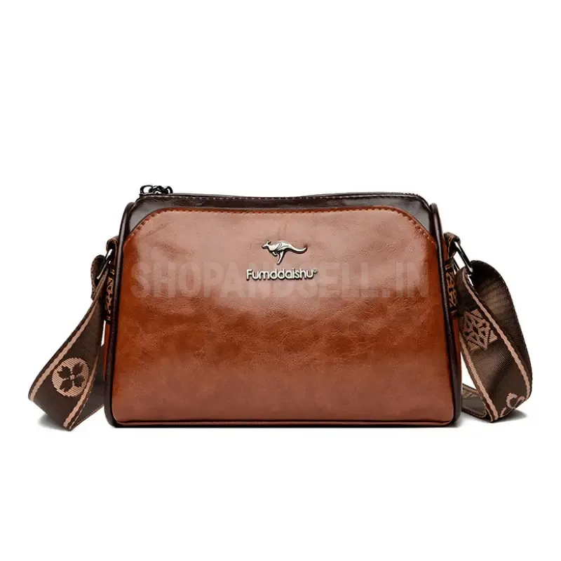 Multi Pockets Purse Handbag Travel Satchel Messenger Bag Wide Strap Cell Phone Purse Shoulder Handbag Wallet